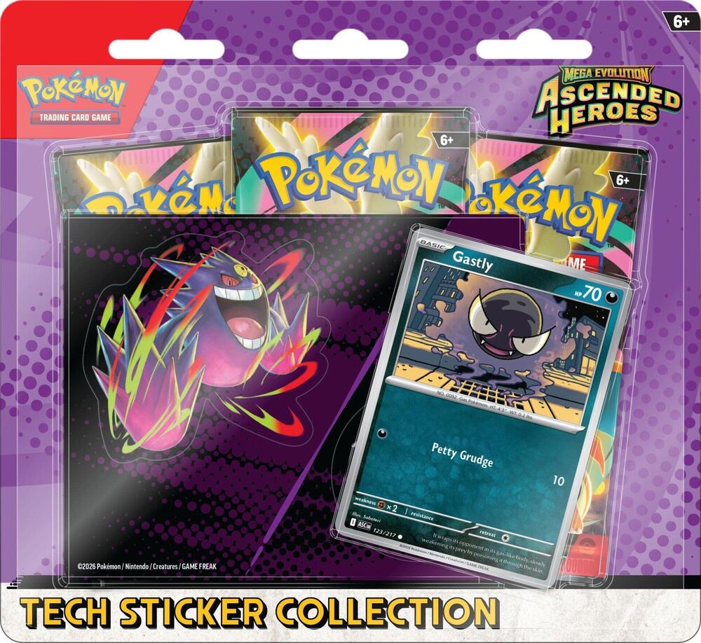 Ascended Heroes 3 Pack Gastly